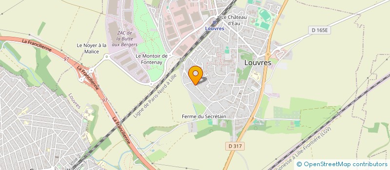 localisation de l'entreprise MADAME SABINE FAURE  LOUVRES