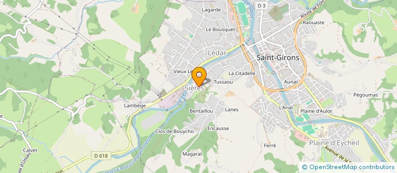 localisation de l'entreprise MADAME SABINE FERRACIN à SAINT-GIRONS