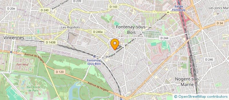 localisation de l'entreprise MADAME SABINE FITOUSSI  LE PERREUX-SUR-MARNE