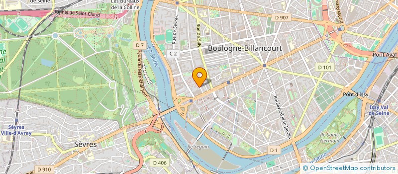 localisation de l'entreprise MADAME SABINE FLACELIERE  BOULOGNE-BILLANCOURT