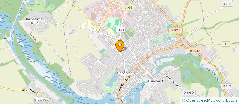 localisation de l'entreprise MADAME SABINE FLAMENT à PERONNE
