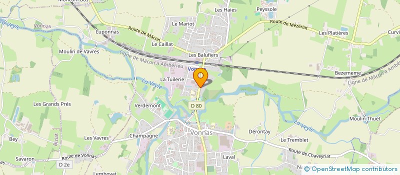 localisation de l'entreprise MADAME SABINE FRAISSE  VONNAS