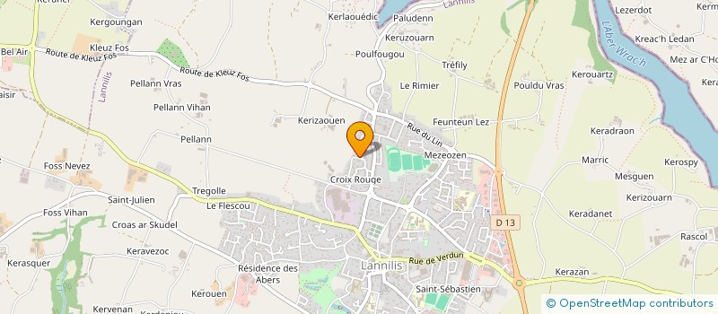 localisation de l'entreprise MADAME SABINE FRANCESE  LANNILIS