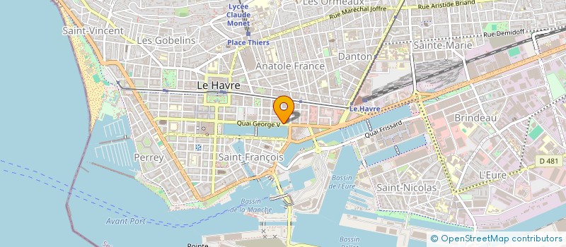 localisation de l'entreprise MADAME SABINE FREMIOT à LE HAVRE