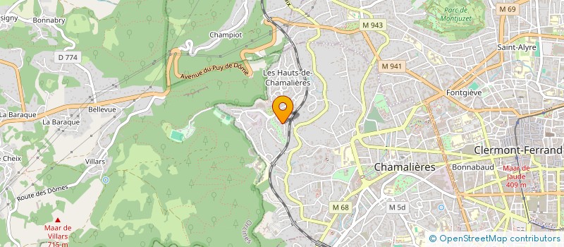 localisation de l'entreprise MADAME SABINE FUSTIER  CHAMALIERES