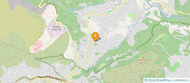 localisation de l'entreprise MADAME SABINE GEFFROY à LE BAR-SUR-LOUP