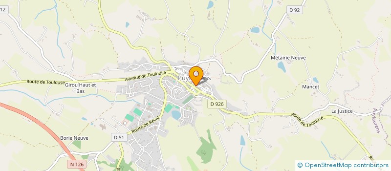 localisation de l'entreprise MADAME SABINE GEILLE  PUYLAURENS