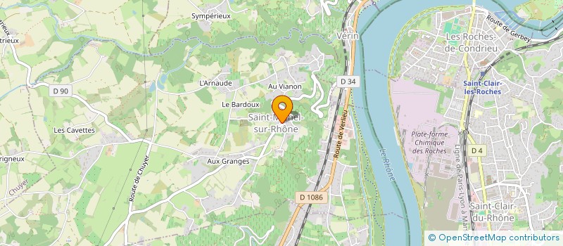 localisation de l'entreprise MADAME SABINE GENESTY  SAINT-MICHEL-SUR-RHONE