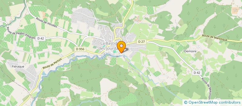 localisation de l'entreprise MADAME SABINE GERLACHE à LA BASTIDE-DES-JOURDANS