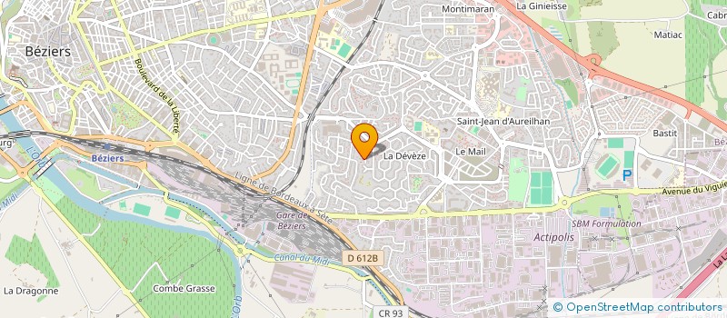 localisation de l'entreprise MADAME SABINE GERMAIN à BEZIERS