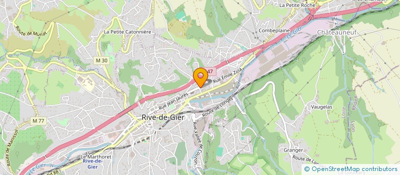 localisation de l'entreprise MADAME SABINE GLORIA  LA VALLA-EN-GIER