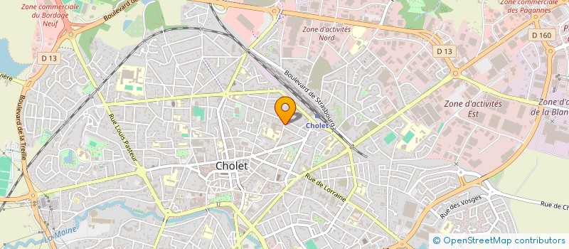 localisation de l'entreprise MADAME SABINE GODINEAU à CHOLET