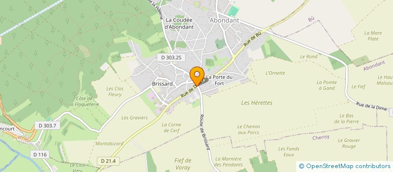 localisation de l'entreprise MADAME SABINE GOUDRY à ABONDANT
