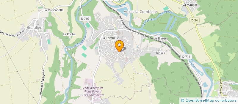 localisation de l'entreprise MADAME SABINE GOUIRAN  AUZAT-LA-COMBELLE