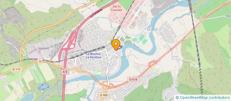 localisation de l'entreprise MADAME SABINE GRANDJEAN  LE BOULOU