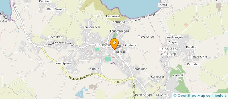 localisation de l'entreprise MADAME SABINE GRANGE  PLOUGASNOU