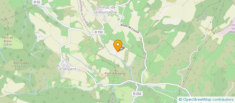 localisation de l'entreprise MADAME SABINE GRANIER à ANTUGNAC