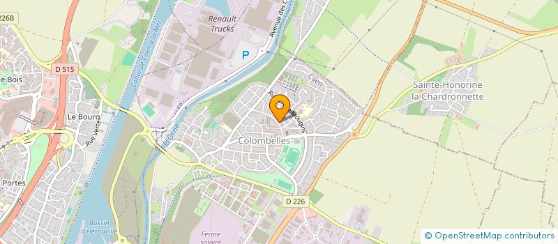 localisation de l'entreprise MADAME SABINE GRAVEL  COLOMBELLES