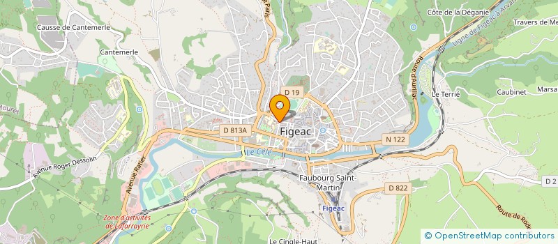 localisation de l'entreprise MADAME SABINE GRAVES  FIGEAC