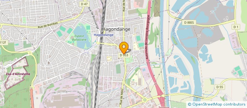 localisation de l'entreprise MADAME SABINE GUENOT  HAGONDANGE