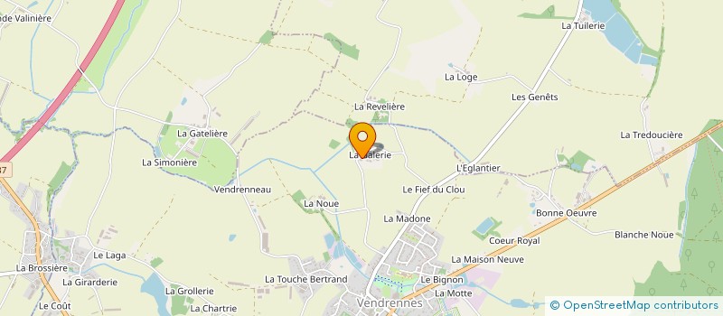 localisation de l'entreprise MADAME SABINE GUILLEMENT  VENDRENNES