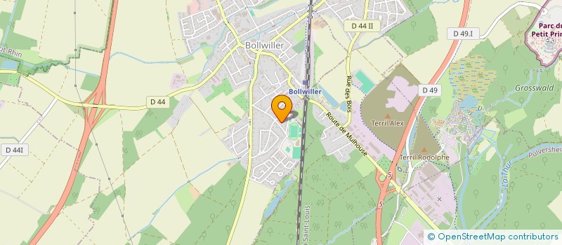 localisation de l'entreprise MADAME SABINE HAMOU  BOLLWILLER