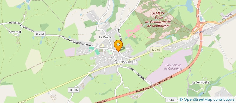 localisation de l'entreprise MADAME SABINE HILAIRE à QUINSSAINES
