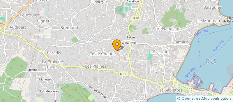 localisation de l'entreprise MADAME SABINE HILTENBRAND à LA SEYNE-SUR-MER