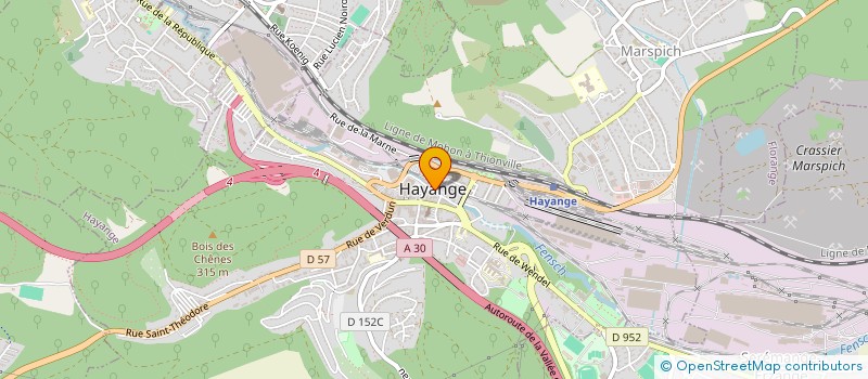 localisation de l'entreprise MADAME SABINE HORN  HAYANGE