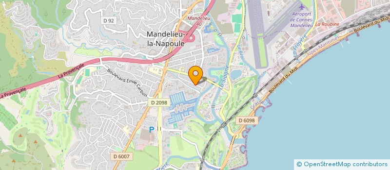 localisation de l'entreprise MADAME SABINE JABLONSKI à MANDELIEU-LA-NAPOULE
