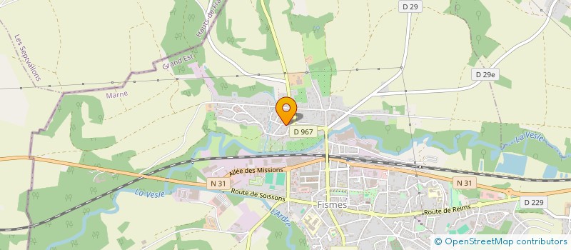 localisation de l'entreprise MADAME SABINE JAFFRAY  FISMES