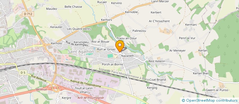 localisation de l'entreprise MADAME SABINE JEGOU  TREGONNEAU