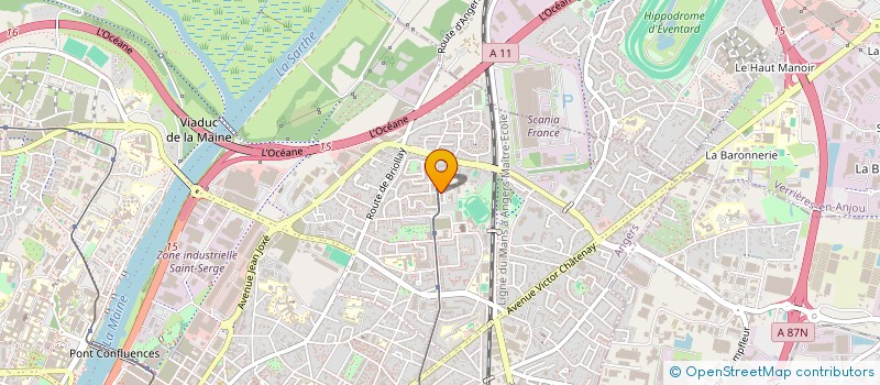 localisation de l'entreprise MADAME SABINE JOUBERT à ANGERS