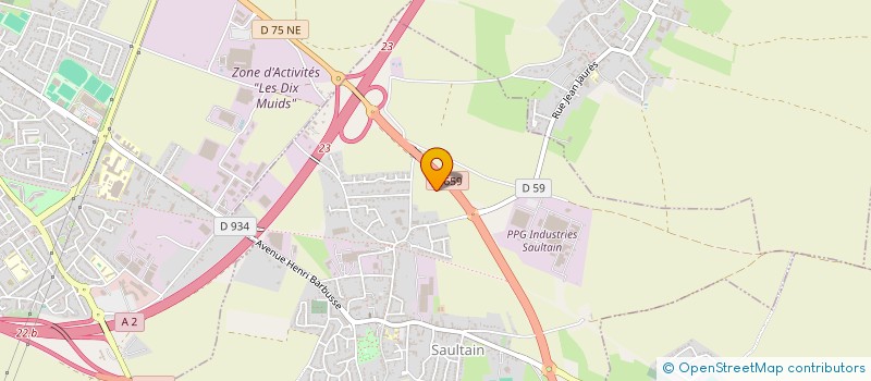 localisation de l'entreprise MADAME SABINE JURAS  SAULTAIN