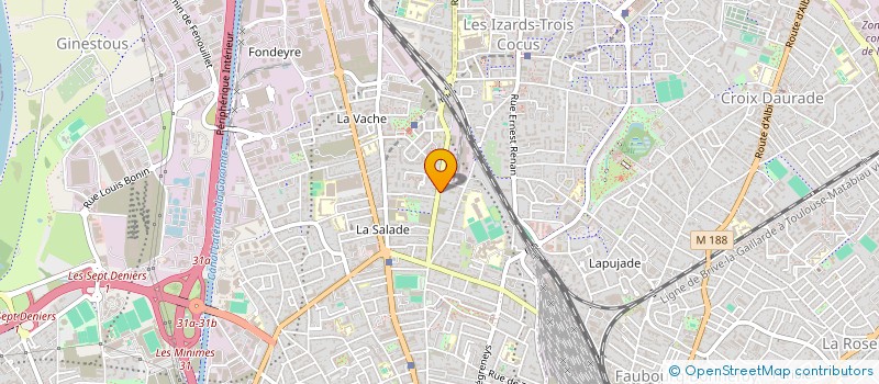 localisation de l'entreprise MADAME SABINE KERBAGE  TOULOUSE