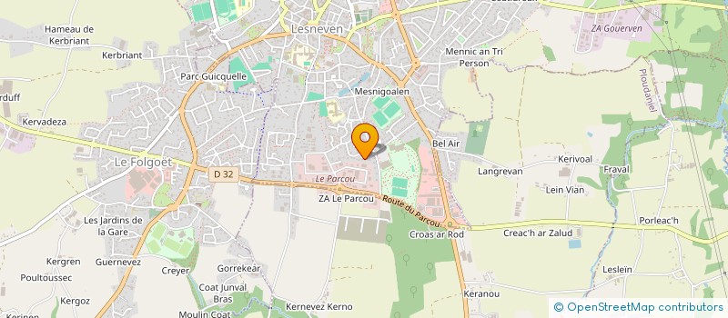 localisation de l'entreprise MADAME SABINE KEROUANTON à LESNEVEN