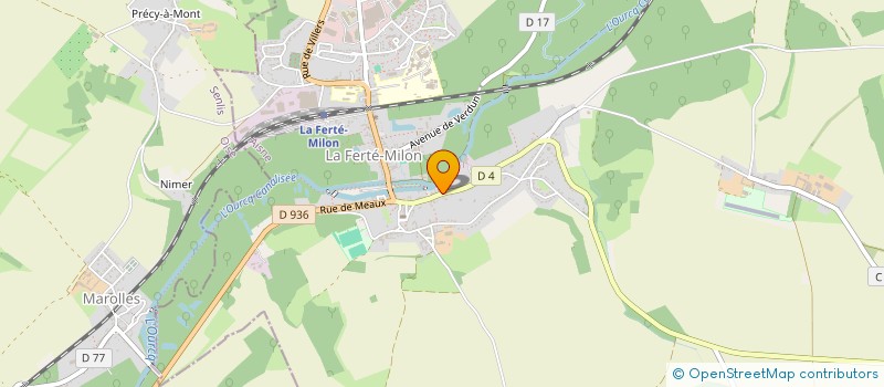 localisation de l'entreprise MADAME SABINE LACOMBE à LA FERTE MILON