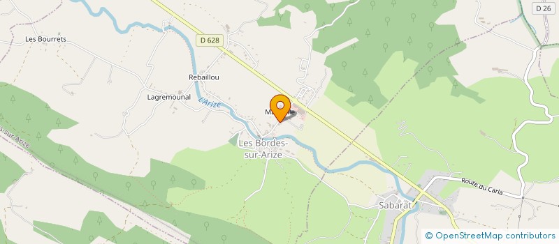 localisation de l'entreprise MADAME SABINE LAGRILLERE à LES BORDES-SUR-ARIZE