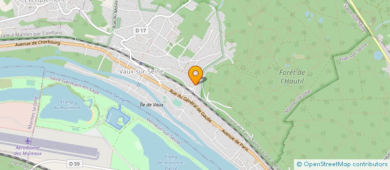 localisation de l'entreprise MADAME SABINE LALANDE à VAUX-SUR-SEINE