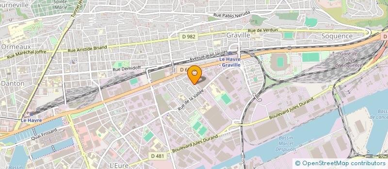 localisation de l'entreprise MADAME SABINE LANIER à LE HAVRE