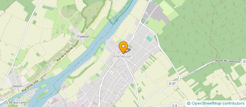 localisation de l'entreprise MADAME SABINE LARCHER à FRENEUSE