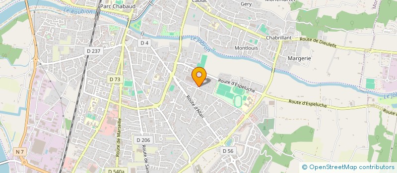 localisation de l'entreprise MADAME SABINE LAROUSSI  MONTELIMAR