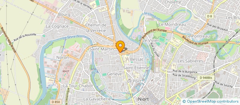 localisation de l'entreprise MADAME SABINE LASSIAS à NIORT
