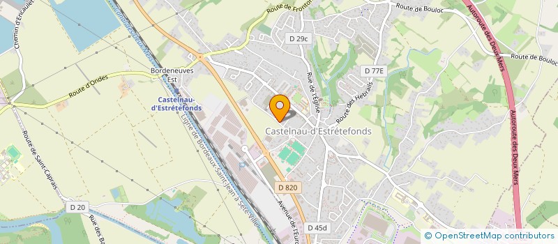 localisation de l'entreprise MADAME SABINE LAURENS BERGE  CASTELNAU-D'ESTRETEFONDS