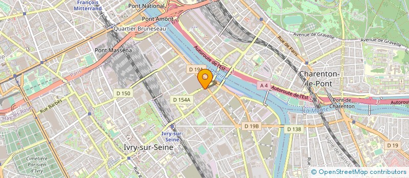 localisation de l'entreprise MADAME SABINE LAURENT à IVRY-SUR-SEINE