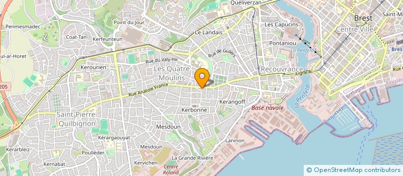 localisation de l'entreprise MADAME SABINE LE BARS à BREST
