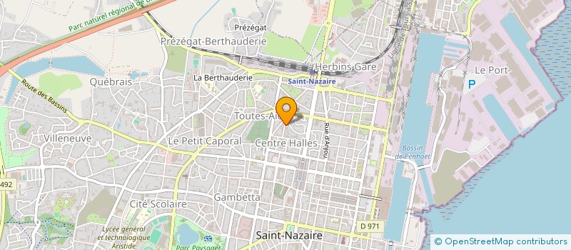 localisation de l'entreprise MADAME SABINE LE CHEVALLIER à SAINT-NAZAIRE