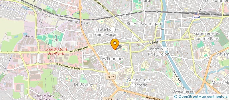 localisation de l'entreprise MADAME SABINE LE NAVIOSE  LAVAL