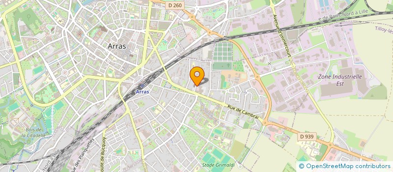 localisation de l'entreprise MADAME SABINE LEBLOND à ARRAS