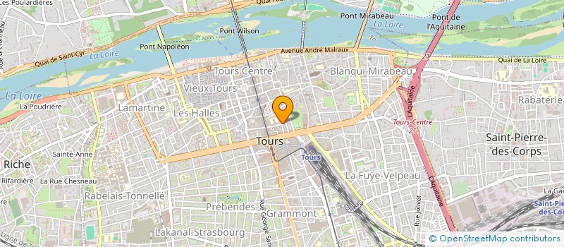 localisation de l'entreprise MADAME SABINE LEBRUN  TOURS